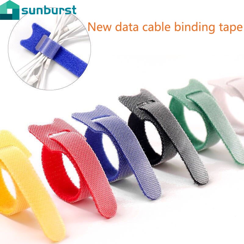 Set 20 dây quấn cáp dữ liệu hình chữ T dài 20cm có thể tái sử dụng