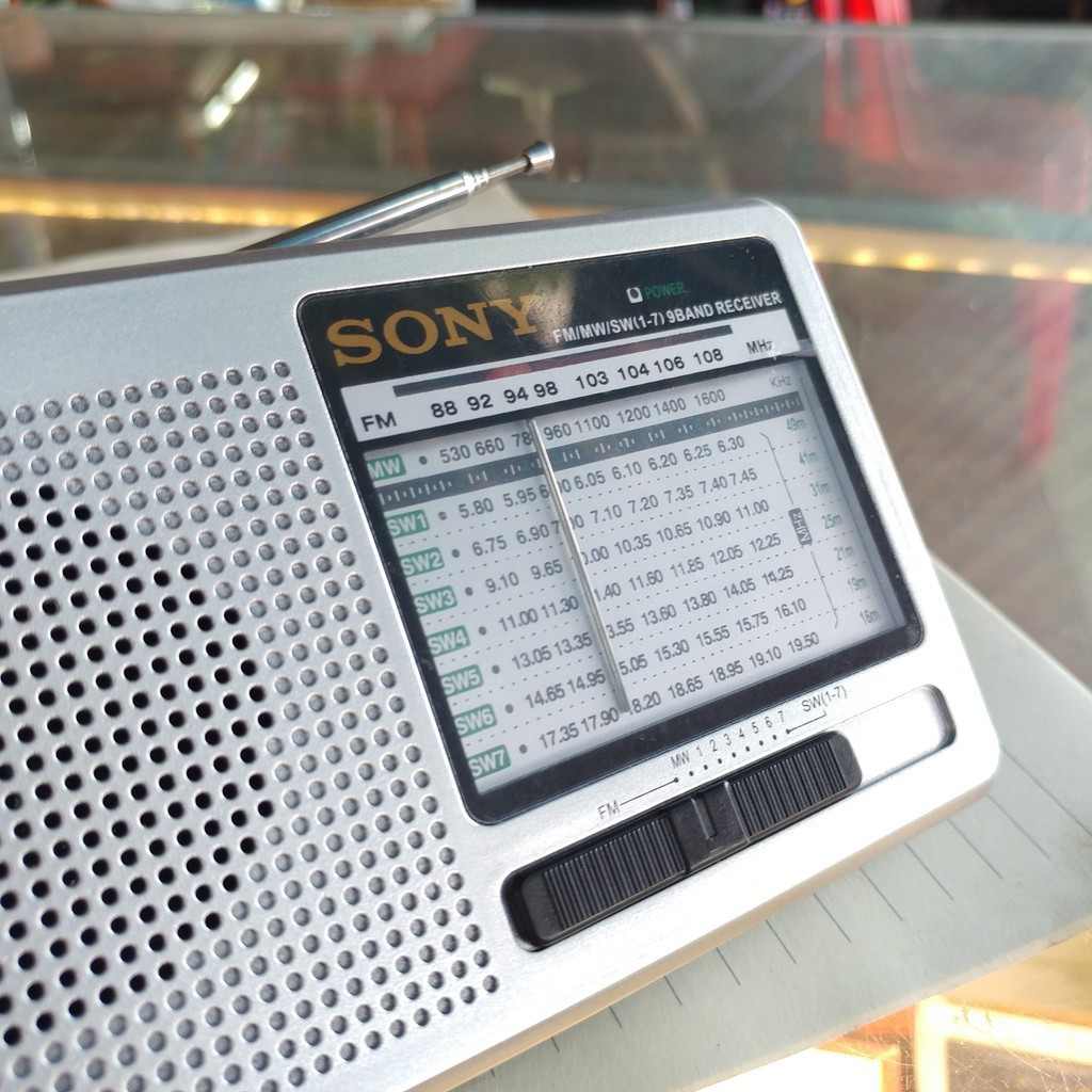 Đài Radio Sony SW-35, Đài FM Người Già, Radio Chuyên Dụng Sóng Tốt, Âm Thanh Rõ Nét, Bền, Đẹp, Món Qùa Ý Nghĩa