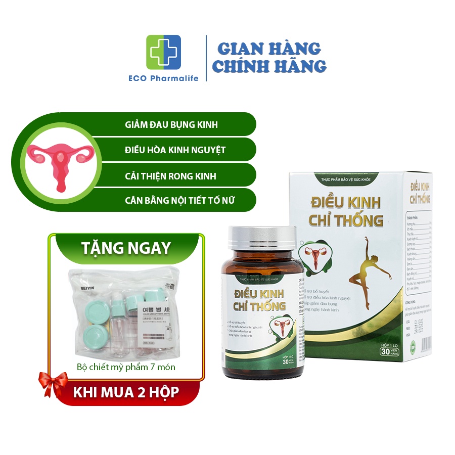 Điều kinh chỉ thống, hỗ trợ bổ huyết, điều hòa kinh nguyệt, giúp giảm đau bụng trong ngày hành kinh