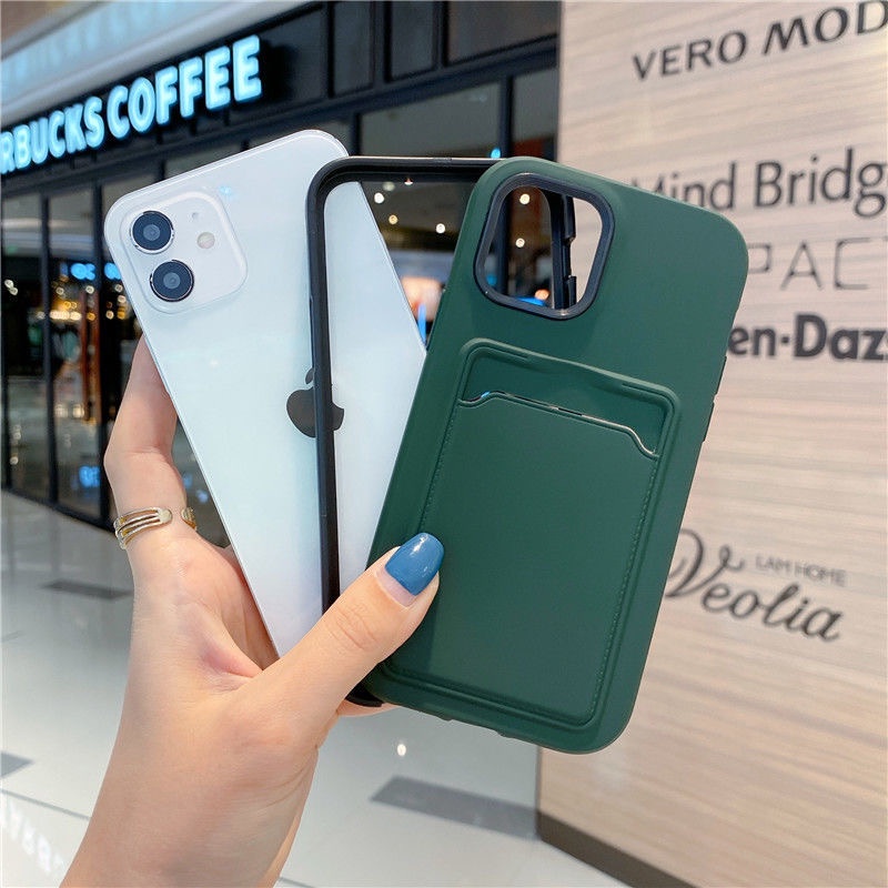 iPhone 13 Pro Max Ốp điện thoại có ngăn đựng thẻ cho Iphone 12 Mini Pro Max 11 Pro Max Xr Xs Max 6 7 8 Plus | BigBuy360 - bigbuy360.vn