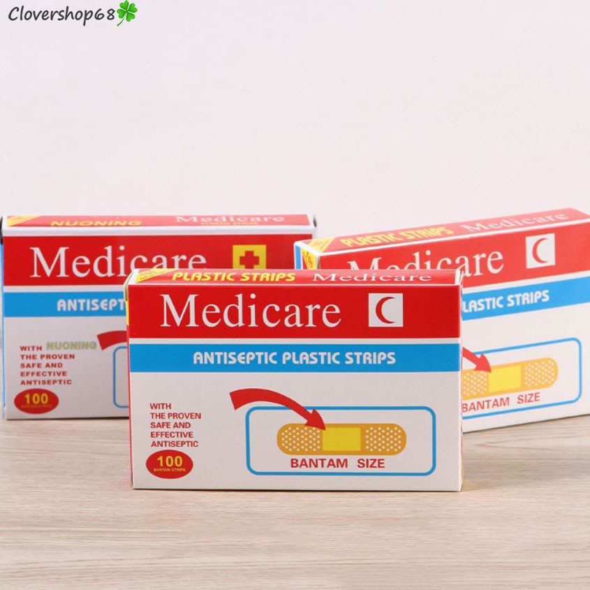 Hộp 100 miếng băng y tế cá nhân urgo Mediacare 🍀 Clovershop68 🍀