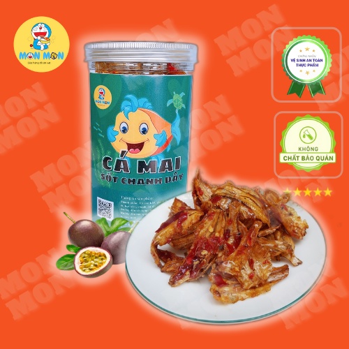 Cá Mai sốt chanh dây 150g ăn vặt Mon Mon vừa ngon vừa rẻ - Đặc sản Phan Thiết