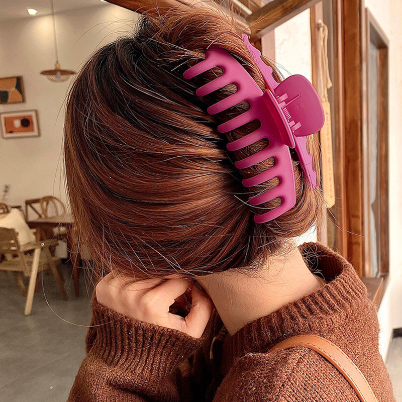 Kẹp tóc bằng nhựa acrylic màu sắc thời trang Hàn Quốc