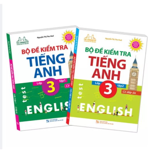Sách - Combo The langmaster - Bộ đề kiểm tra tiếng Anh lớp 3 tập 1+ tập 2 - Có đáp án