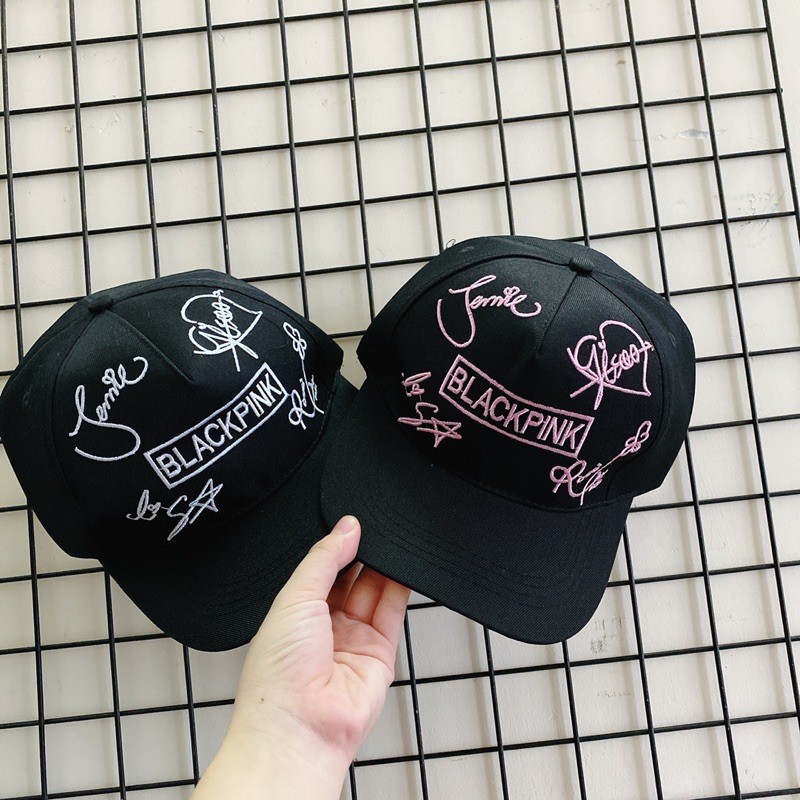 [Mã FAMARAL1 giảm 10K đơn 50K] NÓN KẾT - chữ ký Black Pink