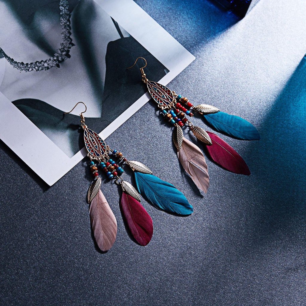 Bông Tai Hình Dreamcatcher Phong Cách Bohemian Thời Trang