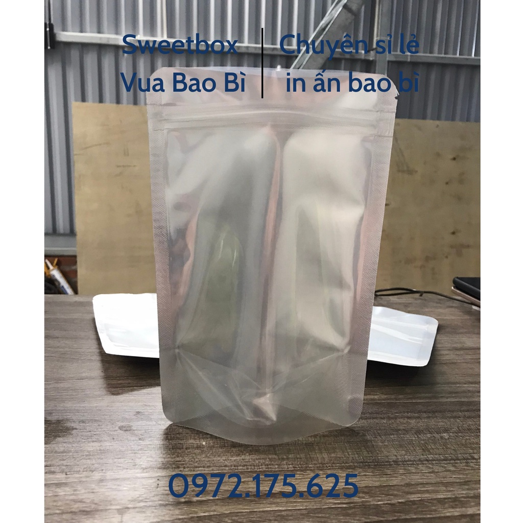 Túi Zip Bạc 1 Mặt, 1 KG Túi Zip Bạc Đựng Thực Phẩm Siêu Dày [Hàng loại 1]