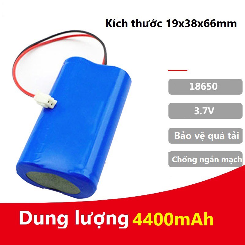 [Mã ELHACE giảm 4% đơn 300K] Pin sạc cho loa trợ giảng, loa bẫy chim dung lượng 4400mAh, điện áp 3,7V