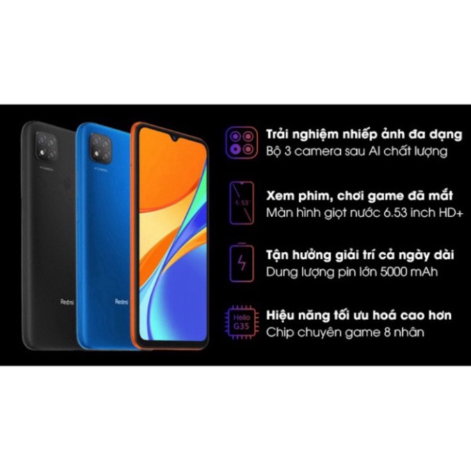 MỚI NGUYÊN SEAL Điện thoại Xiaomi Redmi 9C (2GB/32GB) - Hàng Chính Hãng Digiworld Mới 100% ! [ Chinh Hang ] CAM KẾT UY T