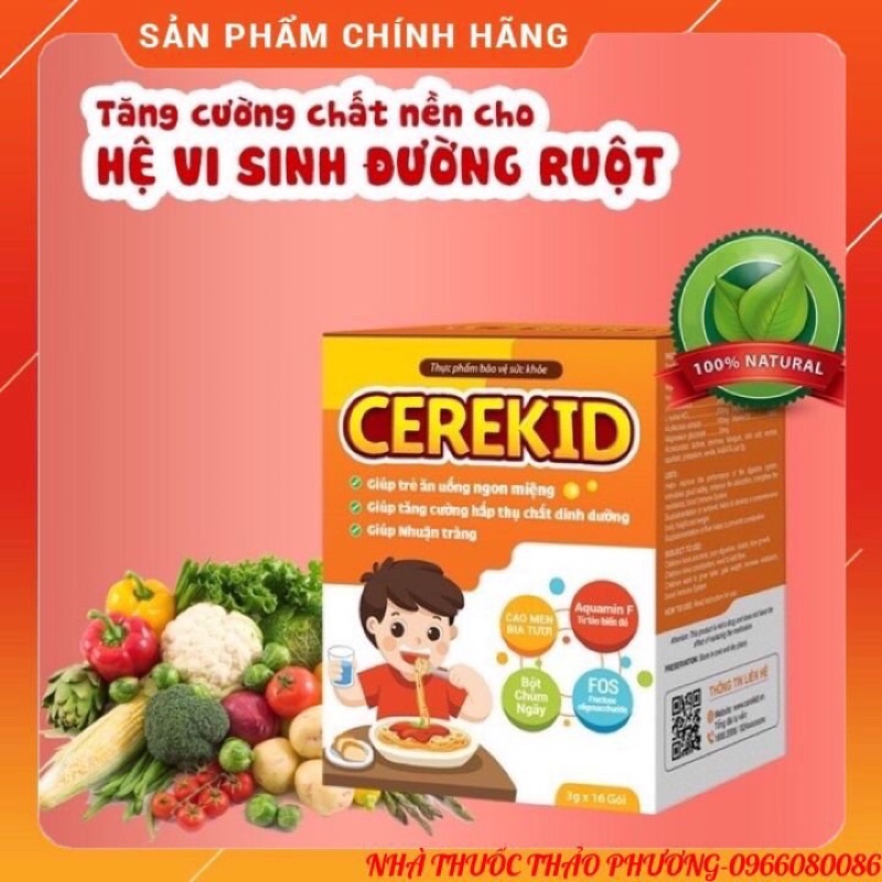 CỐM CEREKID -HẾT TÁO BÓN ,TIÊU HOÁ KHOẺ,ĂN NGON MIỆNG