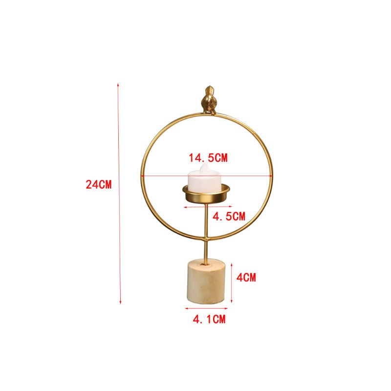 Giá Đỡ Đèn Cầy Gắn Tường Bằng Kim Loại Họa Tiết Hình Học 3D Độc Đáo Trang Trí