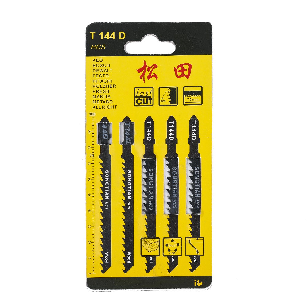 Set 5 lưỡi cưa gá EKEZ cho gỗ và sắt T118A/T144D