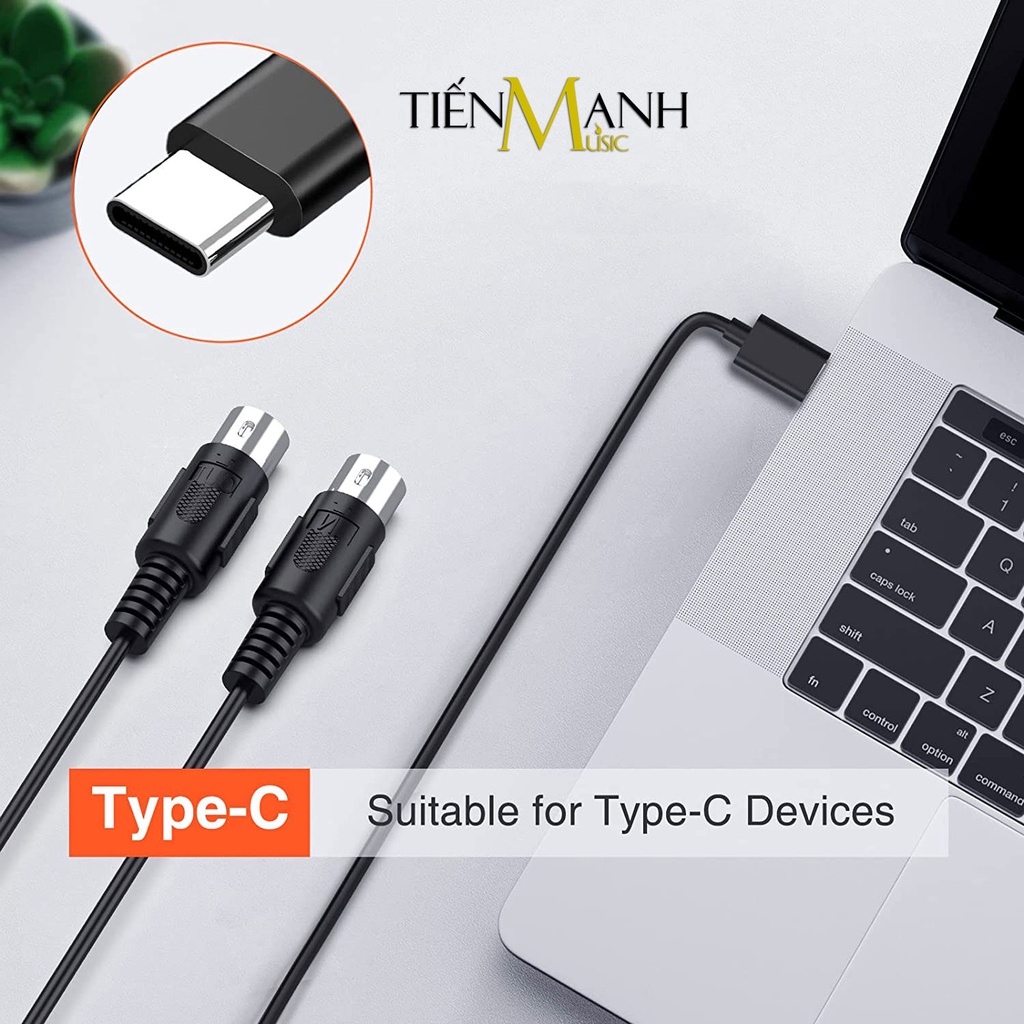 [Chính Hãng] Dây Cáp Midi Type C DOREMiDi MTU11 Cable Cao Cấp Cho Đàn Piano, Organ, Keyboard MTU-11 USB-C