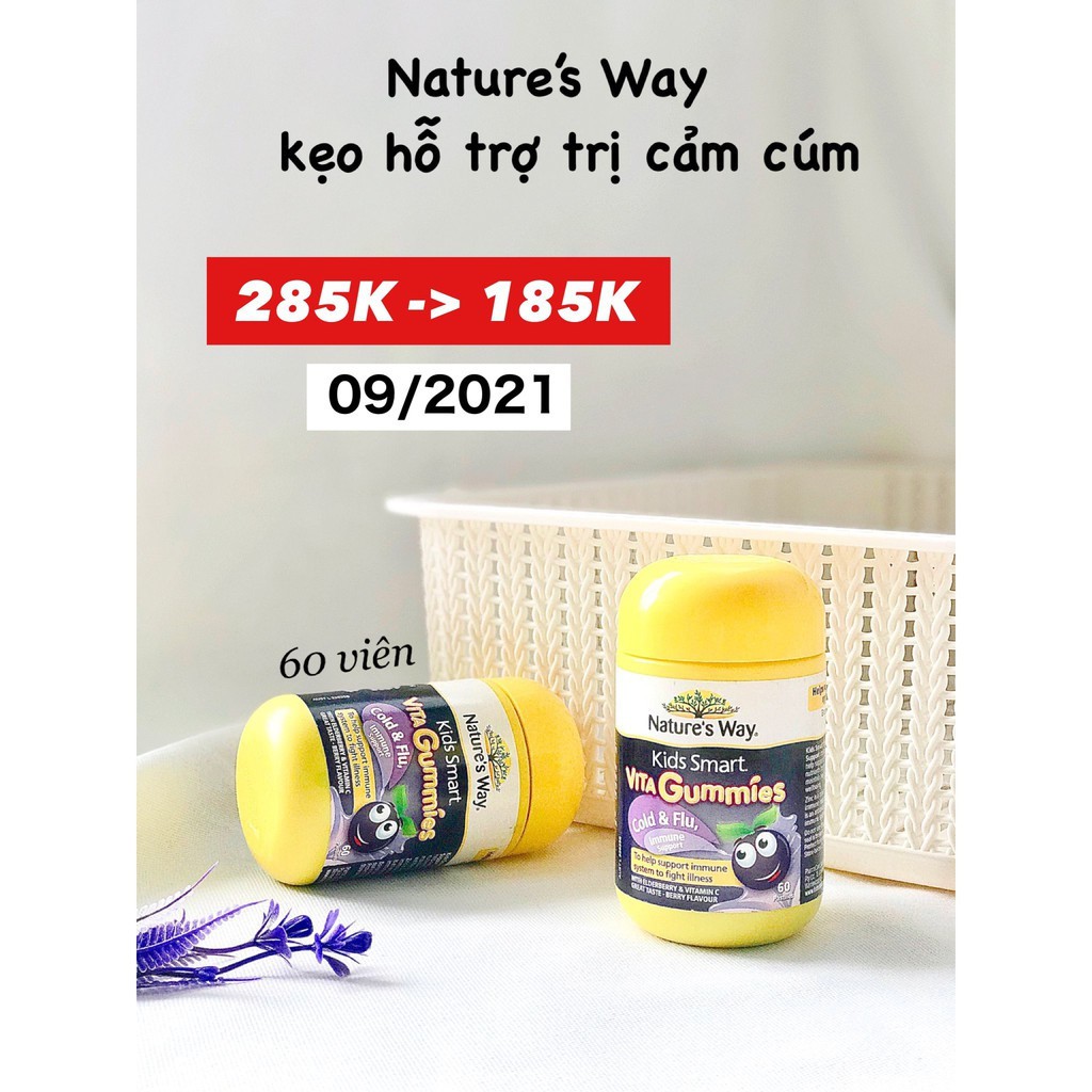 Kẹo dẻo Gummies các loại Nature's Way 60 viên Úc