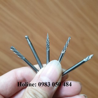 5 hợp kim vonfram làm mũi lũa gỗ điêu khắc, chạm trỗ mài khắc chi tiết nhỏ