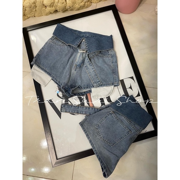 Quần Sort Gập Eo