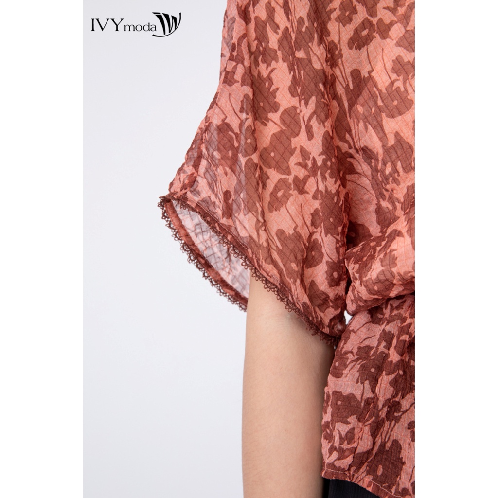 Áo Peplum nữ tay cánh dơi IVY moda MS 16M6271