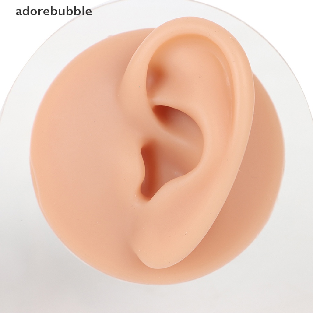 Mô hình tai silicon với giá đỡ acrylic trưng bày khuyên tai tiện lợi