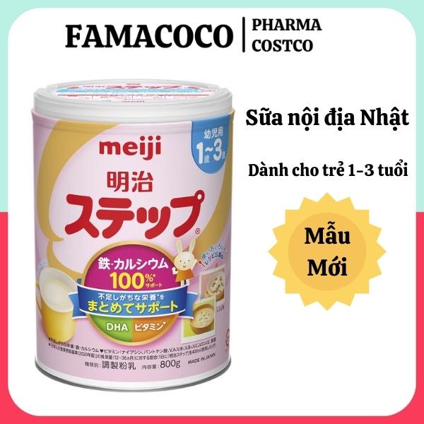 Sữa Bột Cao Cấp - Sữa Meiji số 9 của Nhật Hộp 800g Vị Nhạt Thanh Như Sữa Mẹ Dành Cho Trẻ Em 1-3 tuổi FAMACOCO