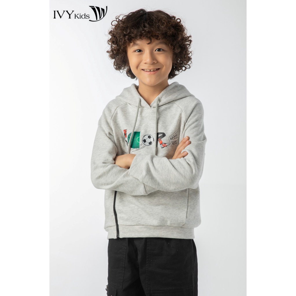 Áo thun hoodie Score bé trai IVY moda MS 59K1397