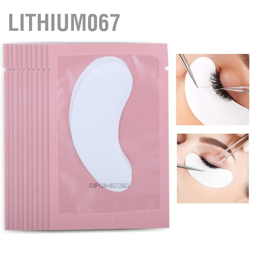 Lithium067 10pcs Eye Protective Pads Lashes Gel Patch Collagen Eyelashes Extension Miếng dán giấy mở rộng lông mi