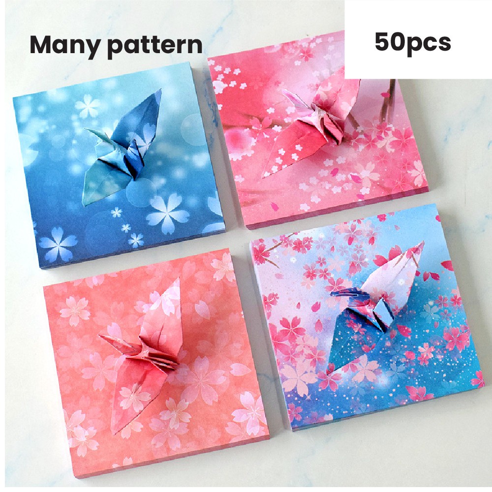 Set 50 Giấy Xếp Origami 15X15CM Họa Tiết Vũ Trụ