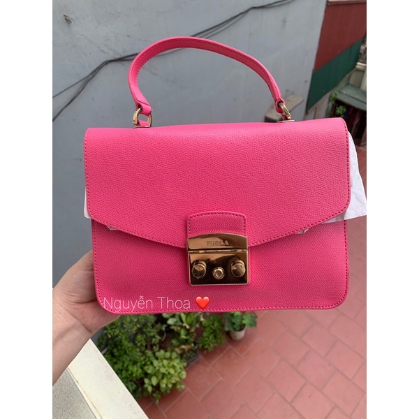 Túi furla top S màu rose used AUTHENTIC