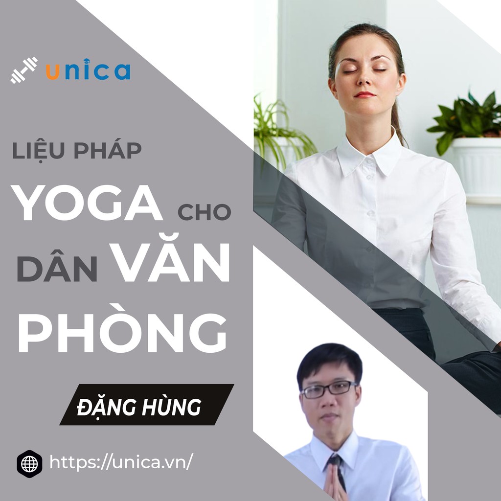 [Voucher-FULL Khóa học online-Liệu pháp Yoga cho dân văn phòng-tư thế ngồi ghế gym nỉ thái hóa thắt lưng cột đốt sống cổ
