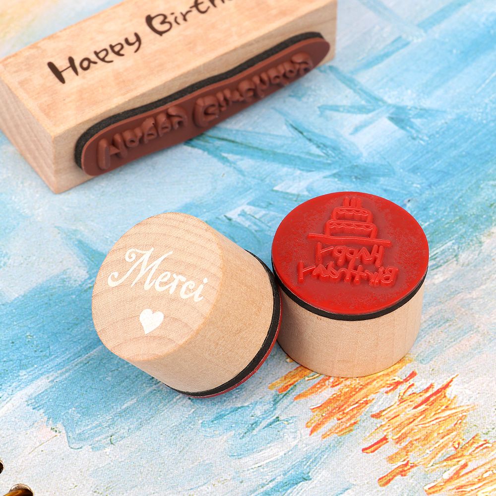 Con Dấu Gỗ 9 Chữ I Love You Thời Trang Dùng Trang Trí Sổ Tay Diy