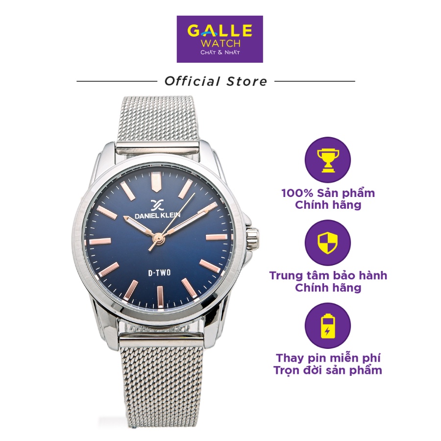 Đồng hồ nam Daniel Klein DK.1.12625.4 chống nước, kính cứng chống xước dây mesh cách điệu chống gỉ cao cấp chính hãng