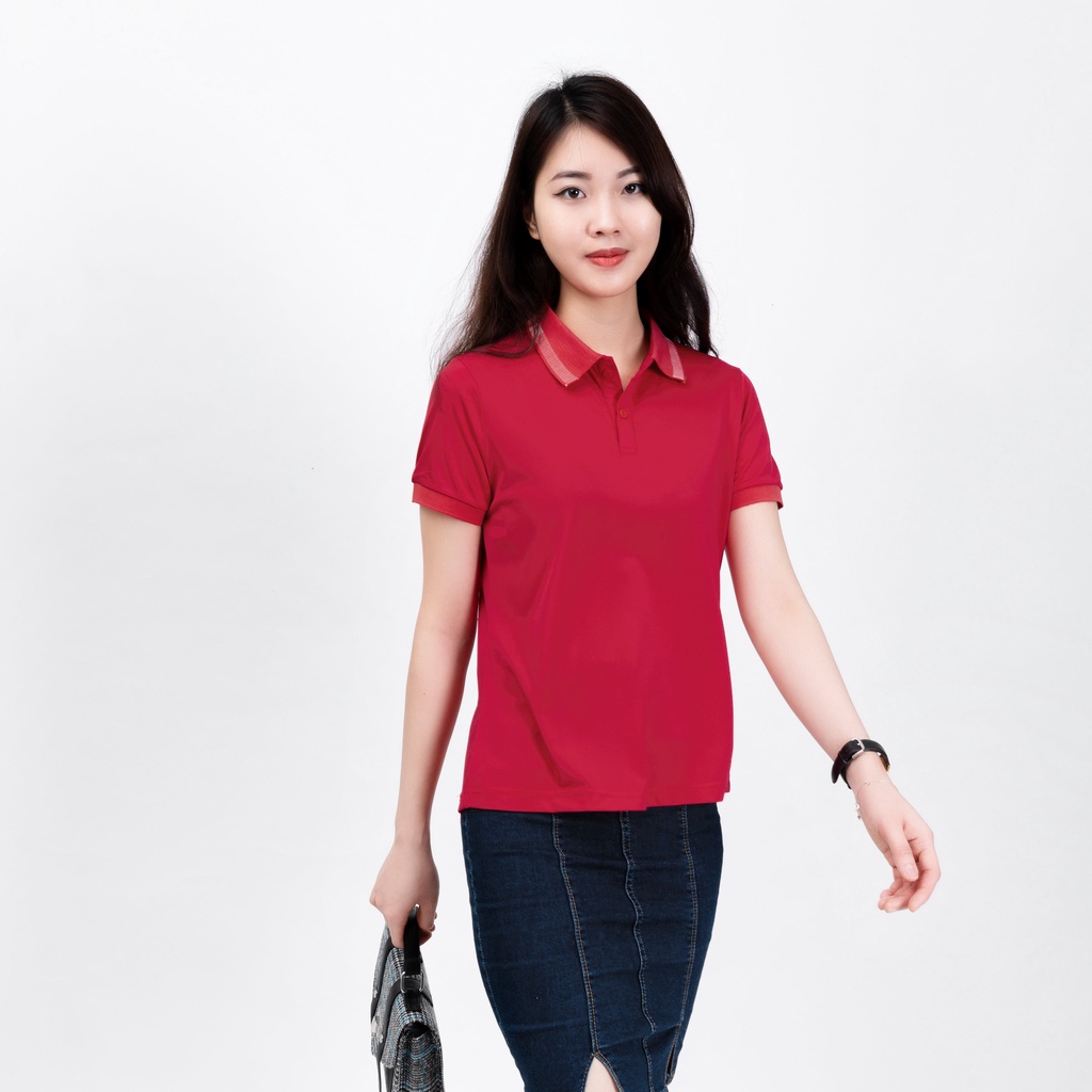 Áo thun polo nữ thời trang SUTANO có cổ đẹp thiết kế viền trơn cơ bản form chuẩn đẹp A92