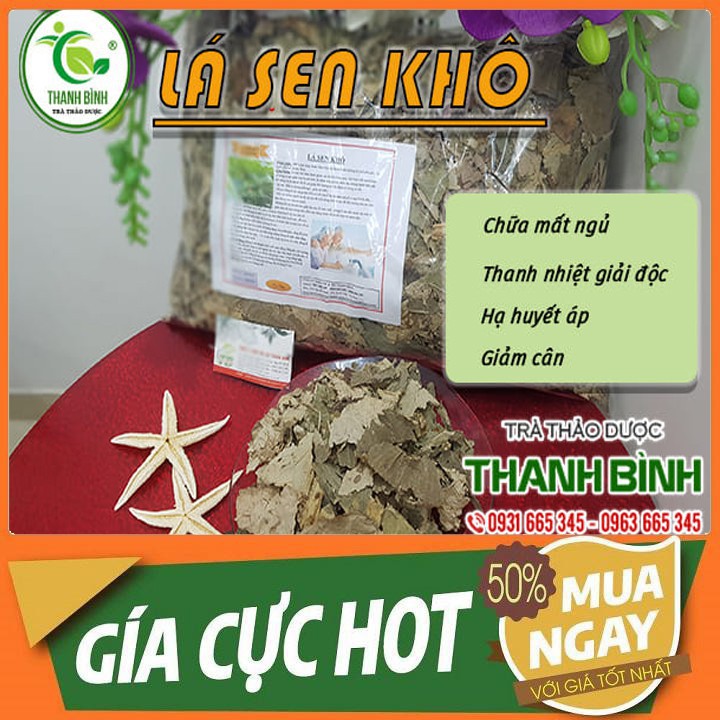 Lá Sen Khô 100g - Đông Y Thanh Bình - Hàng Cao Cấp