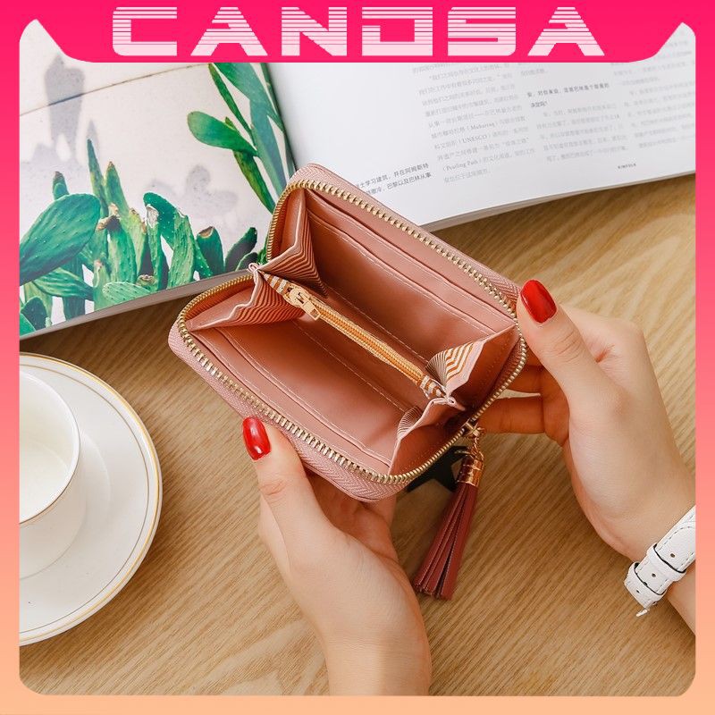 Ví nữ ngắn đẹp cầm tay mini nhỏ gọn bỏ túi nhiều ngăn dễ thương NG35