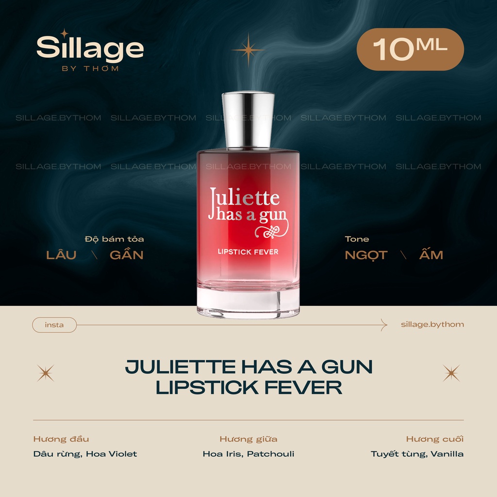 JULIETTE HAS A G.U.N LIPSTICK FEVER EDP | Mẫu thử nước hoa nữ
