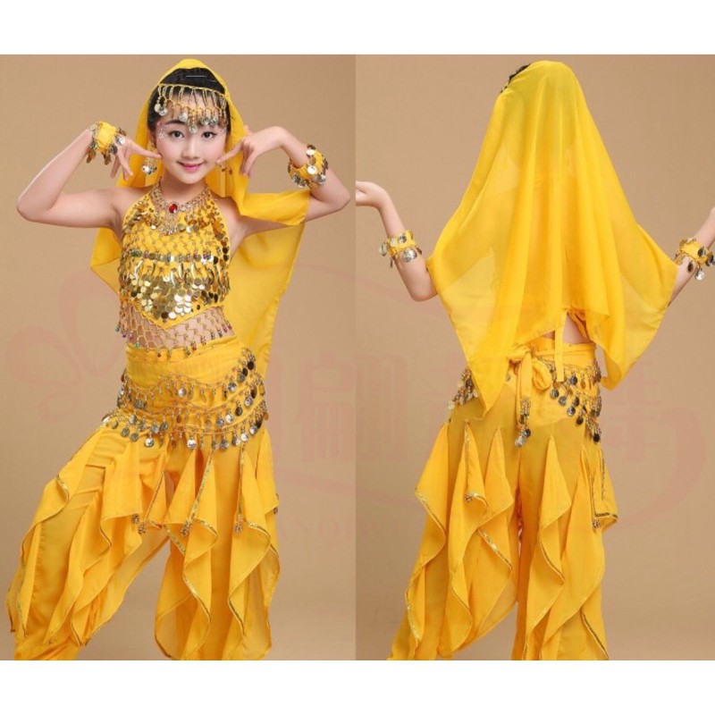 (Có sẵn) Trang phục ẤN ĐỘ mẫu yếm cho bé