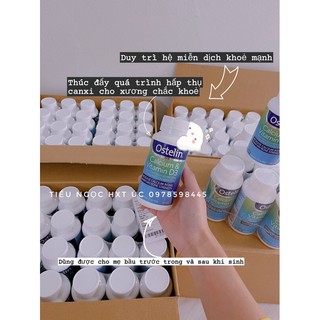 (Mẫu mới) Viên uống bổ xung canxi + vtm D: Ostelin Vitamin D & Calcium _ 130 viên