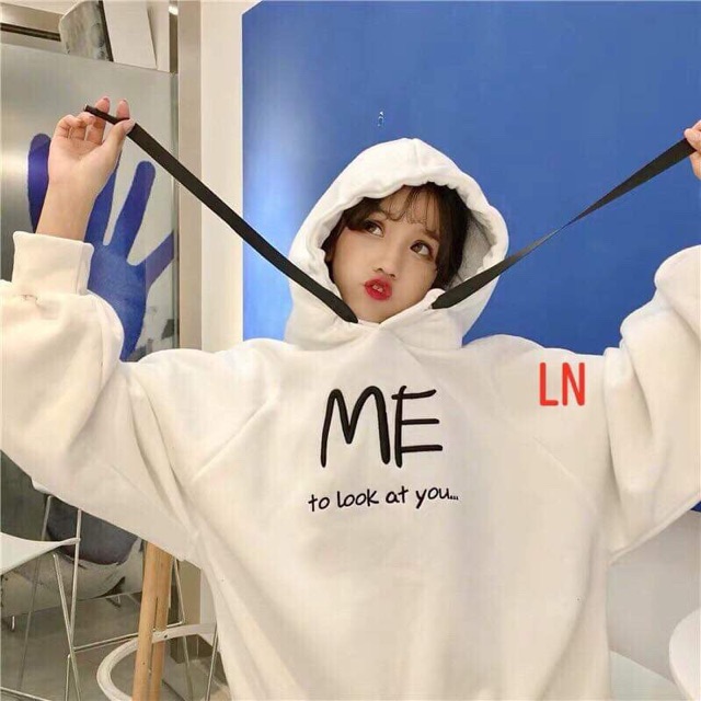 [FREESHIP ĐƠN TỪ 50K] Áo hoodie ME to look chữ ngực LNG1019