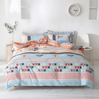 Set 4 món chăn ga gối cotton poly mẫu cáo