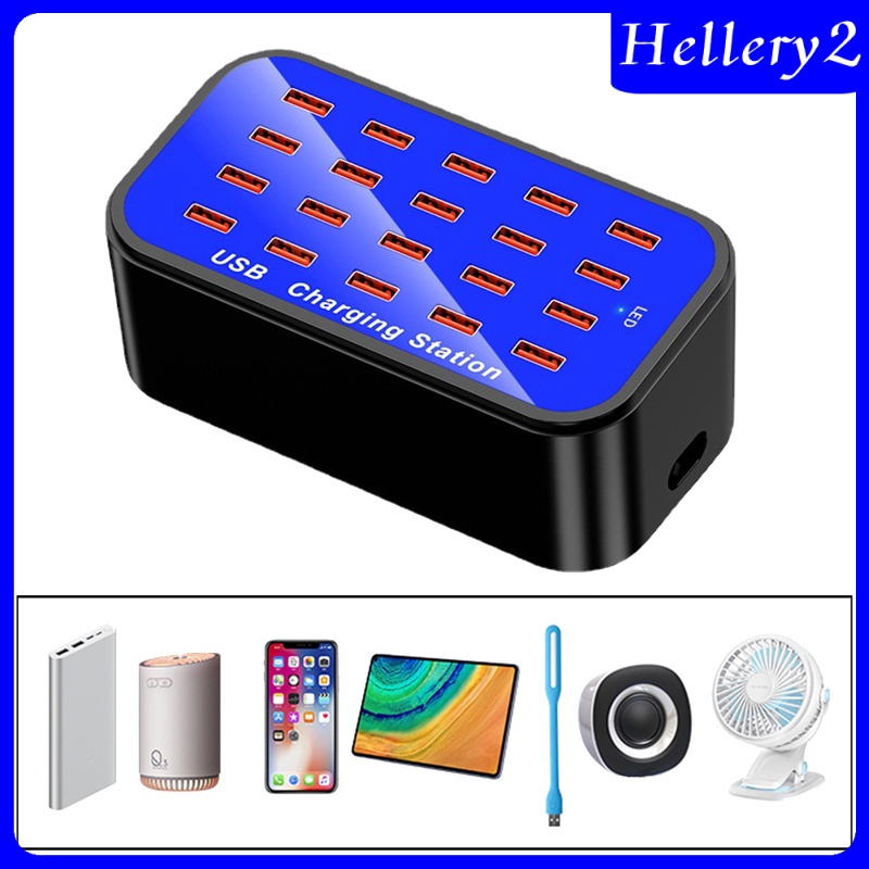 [HELLERY2] Multiple USB Charging Station Organizer 20-Port Professional Accessories US