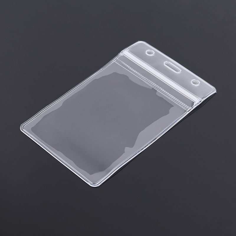 Túi Đựng Thẻ ID Bằng PVC Trong Suốt Dày Dặn Chống Thấm Nước Có Khóa Kéo Kích Thước 2 68X4 41
