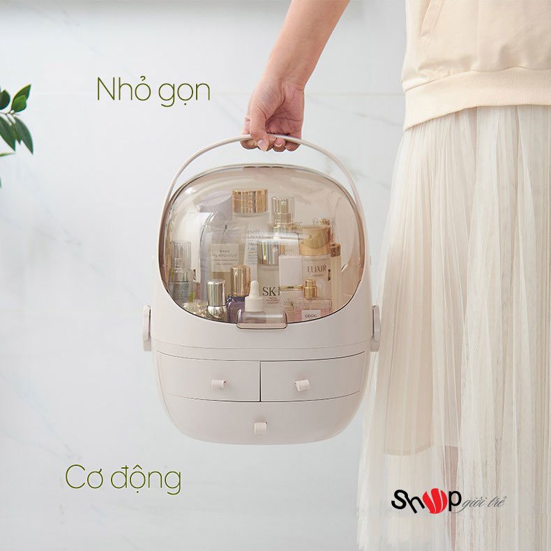 Hộp Đựng Mỹ Phẩm 1 Tầng 3 Ngăn Kéo Có Nắp