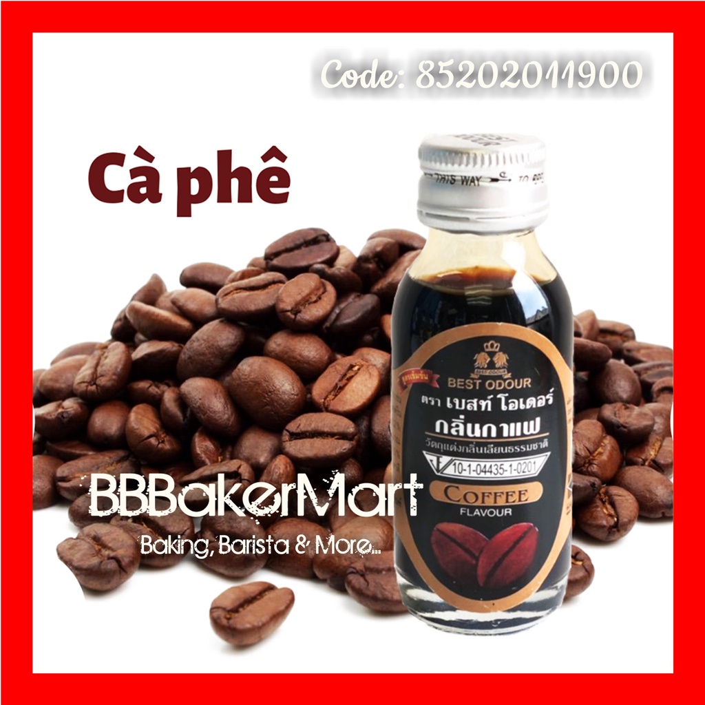 Hương mùi CAFE COFFEE Best Odour Thái Lan - Chai 30ml