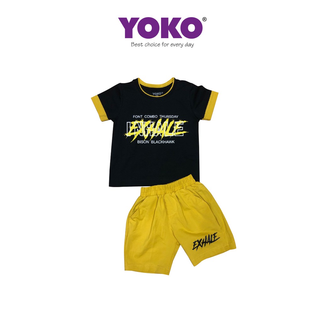 Bộ Quần Áo Thun Tay Ngắn Bé Trai (1-5 Tuổi) YOKO KID’S FASHION A074T