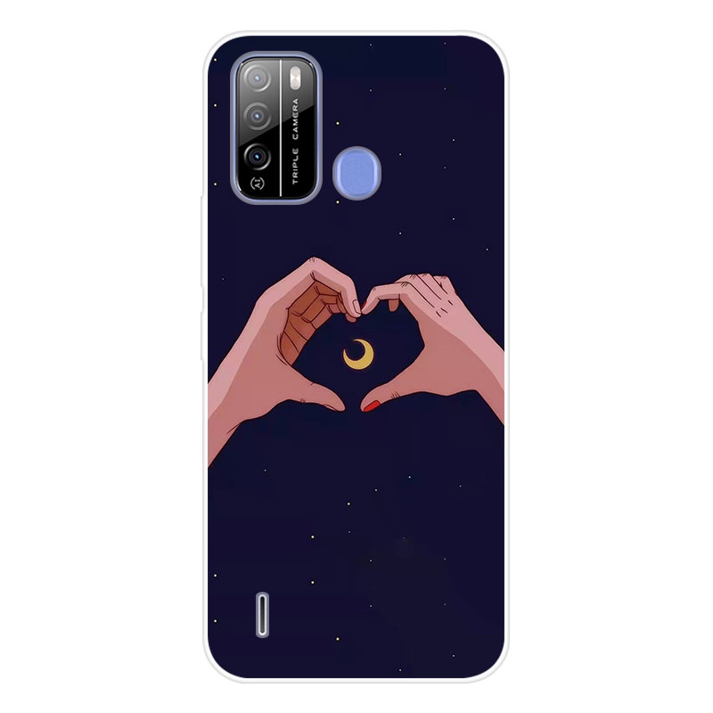 Ốp điện thoại TPU silicon mềm họa tiết hoạt hình bắt mắt bảo vệ cho itel Vision 1 Pro