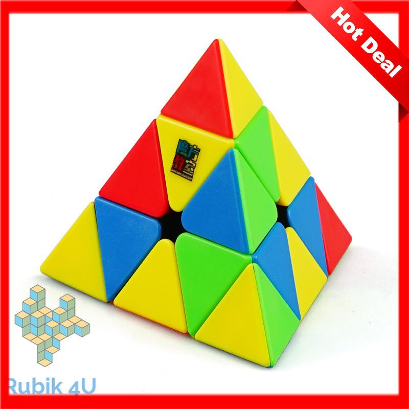 Rubik tam giác Stickerless không viền MoYu MFJS Meilong Pyraminx