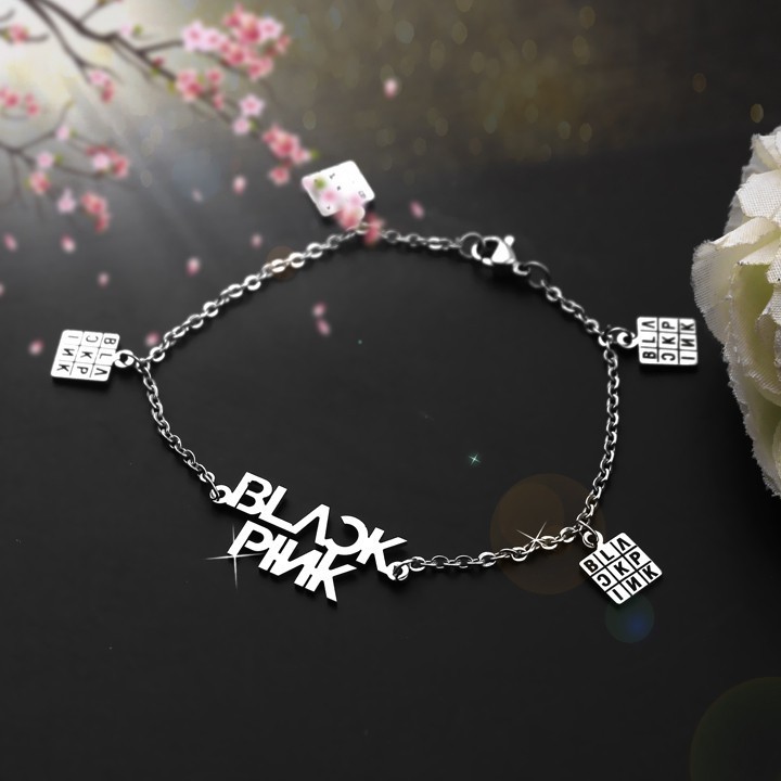 Vòng tay BP Lisa Jisoo Jennie Rose innox không rỉ idol quà tặng thời trang xinh xắn cá tính Hàn quốc