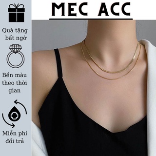 Dây chuyền nữ chocker vòng cổ nữ choker 2 tầng màu vàng gold sang trọng cao cấp C1