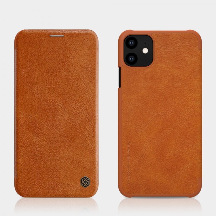 Bao da iPhone 12 Pro Max/ iPhone 11/ 11 Pro/ 11 Pro Max hiệu Nillkin Qin | BigBuy360 - bigbuy360.vn