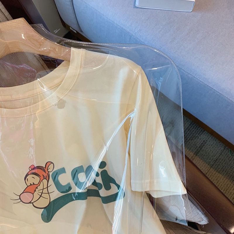 Áo Thun Tay Ngắn Cổ Tròn In Chữ Thời Trang Xuân Hè Mới