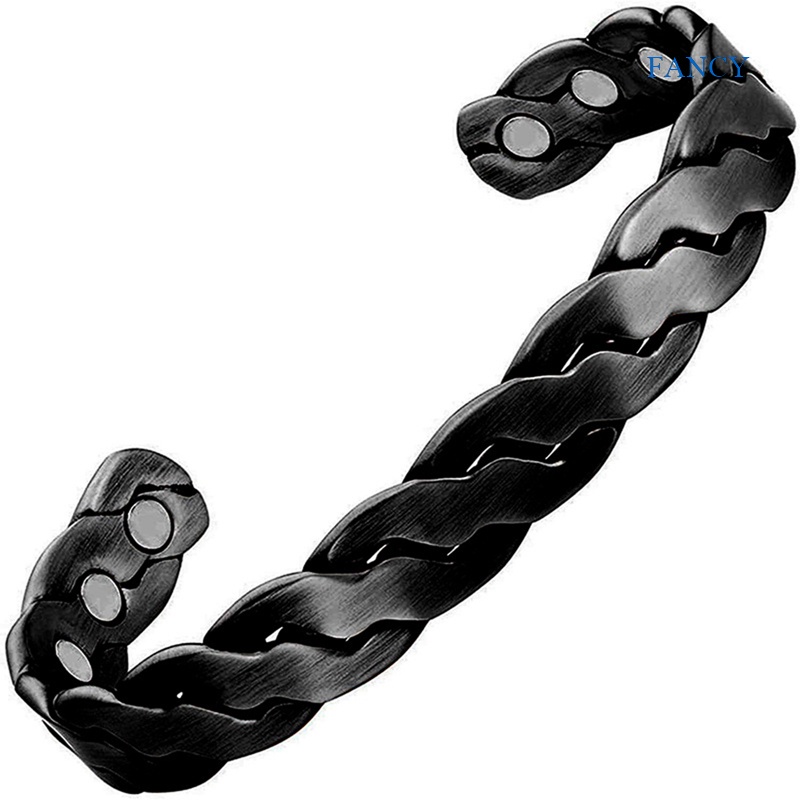 Fancy Vòng Tay Nam Châm Bằng Đồng Công Suất Cao Giảm Đau Khớp Cho Nam